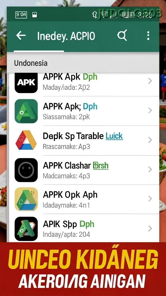 Cuplikan layar 98TOTO — menu navigasi