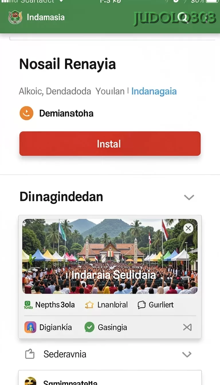 Cuplikan layar 171SLOT — menu navigasi